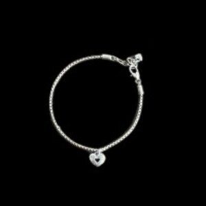 Brighton RETIRED "Golden Spring" 2‑Tone Heart Anklet - EUC